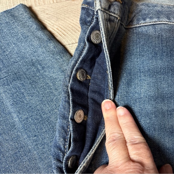 Old Navy Jeans Button-Fly High-Waisted O.G. Straight Cut-Off Size 26 - Picture 5 of 16